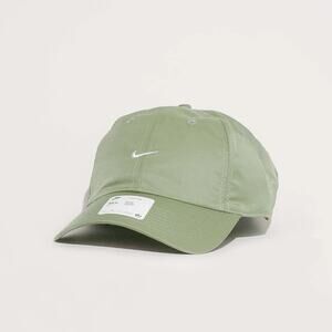 Nike Unisex Dri Fit Club Cap Green Swoosh Strapback Size M/L HF5045 386